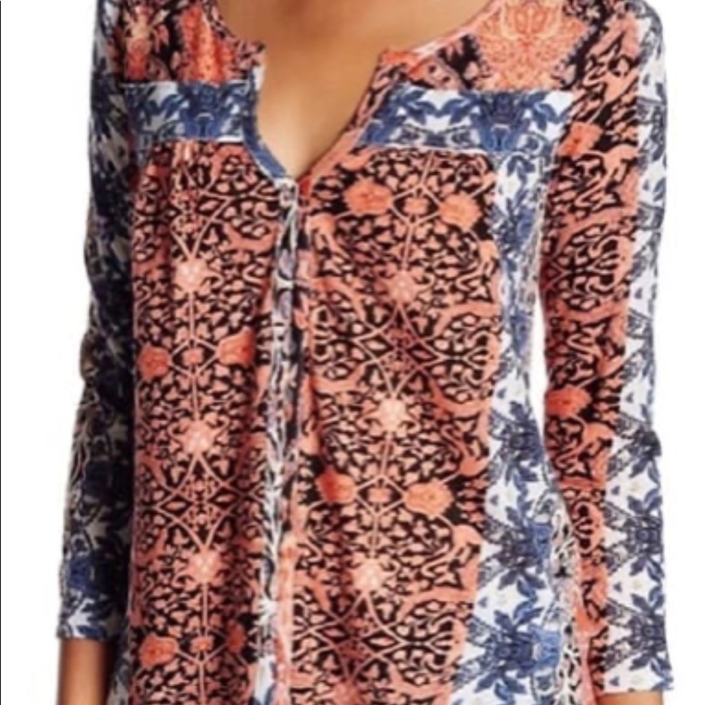 Lucky Brand Boho Peasant Top✨Size: Large